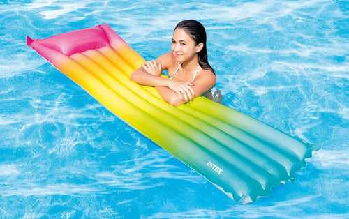 Rainbow Ombre Inflatable Mat