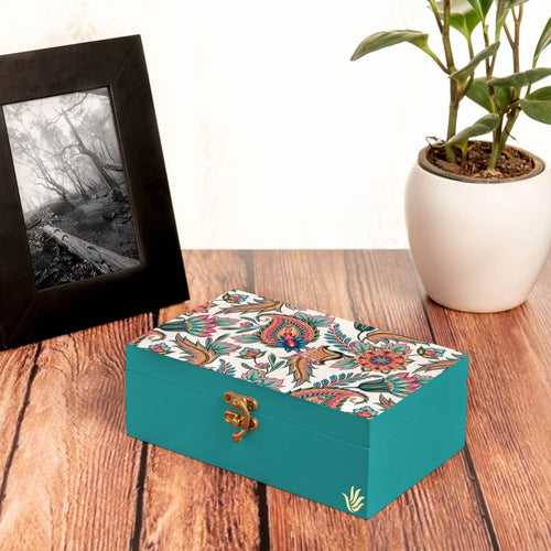 Oriental Paisley White Gift Box 8x5