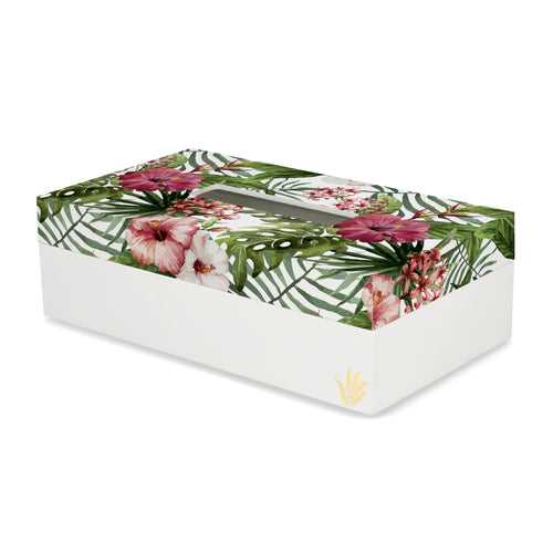 Tropical Hibiscus W Tissue Box