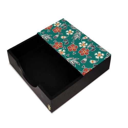 Emerald Batik Tissue Holder