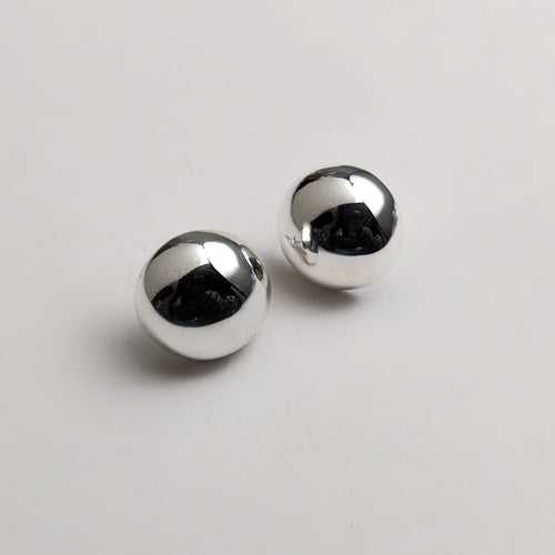 Silver button studs