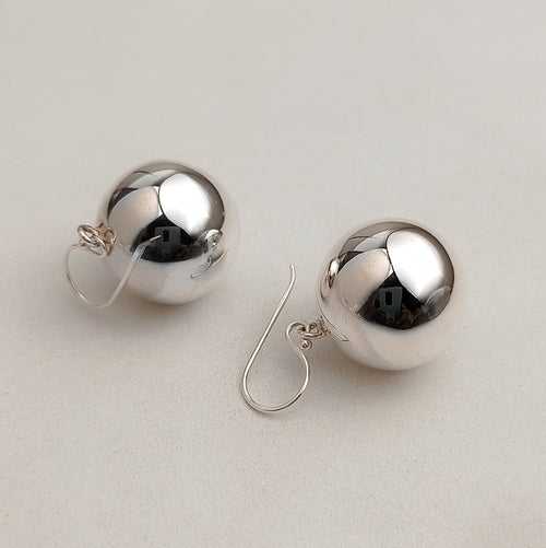 Simple ball drop earring