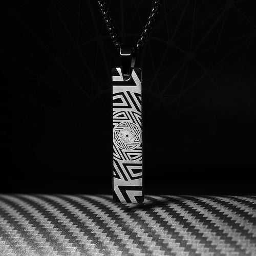 Infinite Zoom Mini Tag Necklace