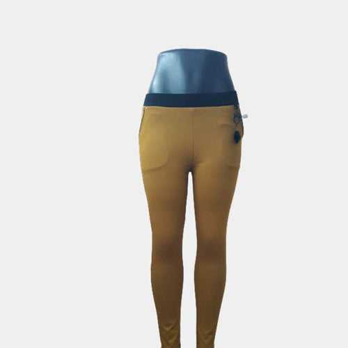 Hapuka Women's Slim Fit Mustard Jegging