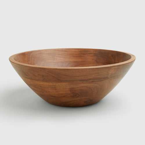 BASIC 12” WOODEN BOWL <span><br> NATURAL </span>