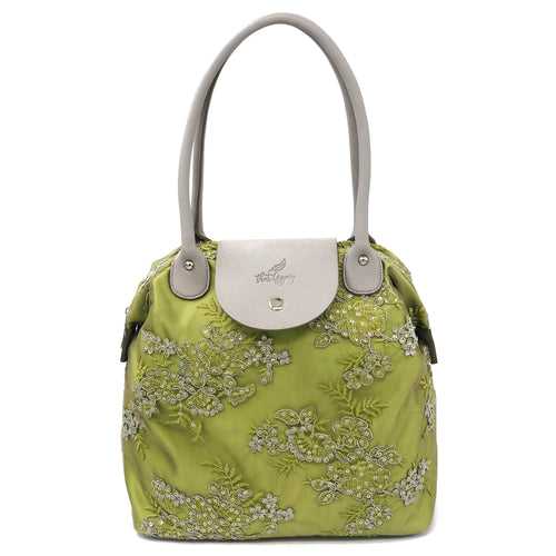 Green Grey Meadow | Lace Bag