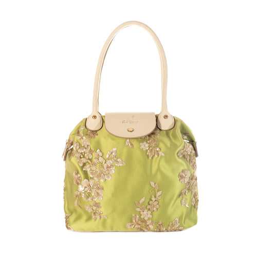 Floral Lime Delight | Lace Bag