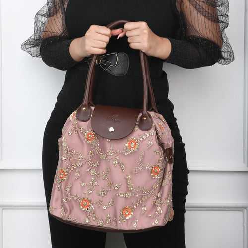 Dusty Pink Haven | Lace Bag