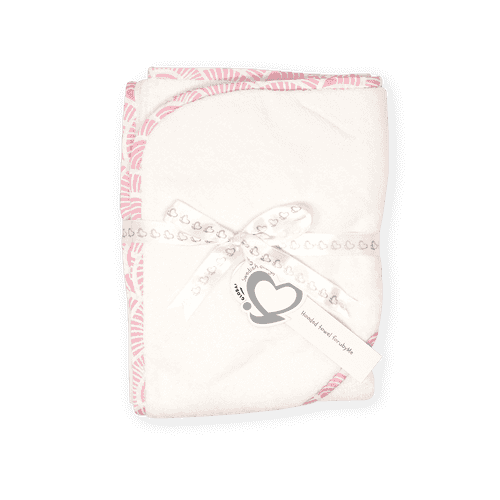 Hooded Towel – Art Deco - Pink