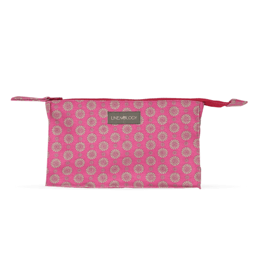 Makeup Bag Big - Geo Pink Flambé