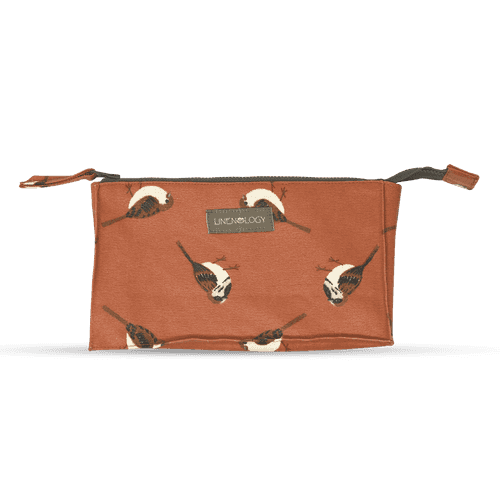 Makeup Bag Big - Sparrows - Burnt Chilli
