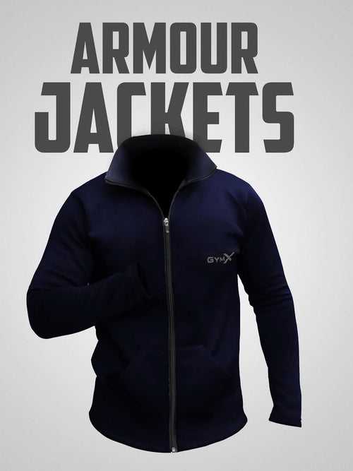Armour GymX Jacket: Rare Blue - Sale