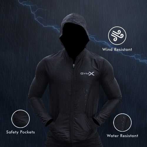 Storm Black waterproof jacket (rain-wear)- Sale
