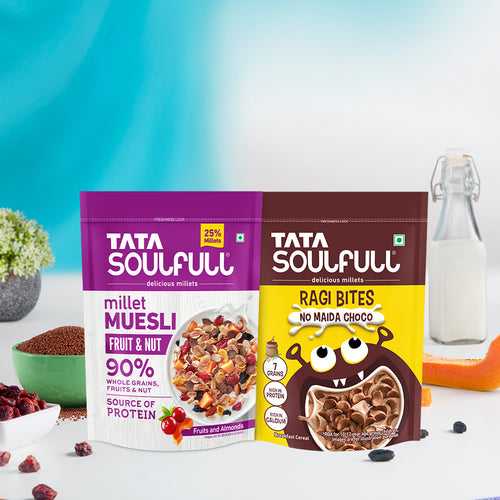 Millet Muesli - Fruit & Nut 500g + No Maida Choco 375g | 875g