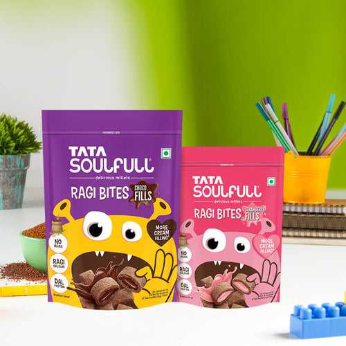 Ragi Bites Choco Fills 500g + Strawberry Fills Combo 250g | 750g