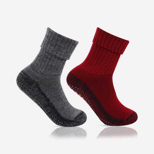 Women's Woolen  Anti-Skid (Gripper) Indoor Socks - Pack Of 2