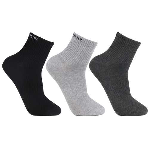 Men's Cotton  Ankle Sports Socks - Pack Of 3