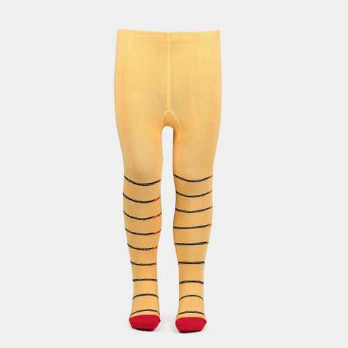 Hot Wheels Knitted Tights for Baby Boys - Yellow
