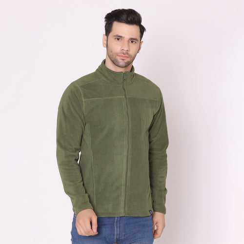 Men's Polar Jacket - Olive Green