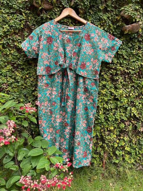 Floral Blossom Cotton Dress for All Day Wear
