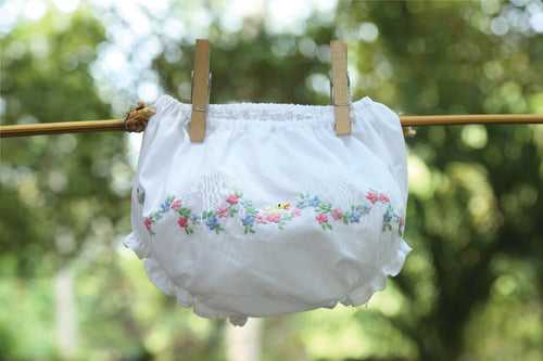 Hand Embroidered Diaper Cover