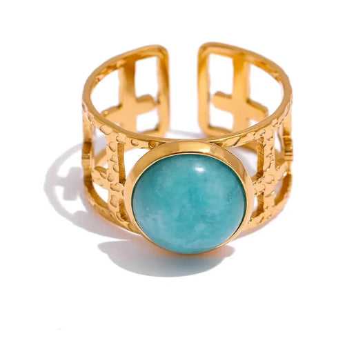 Blue Crystal Ring