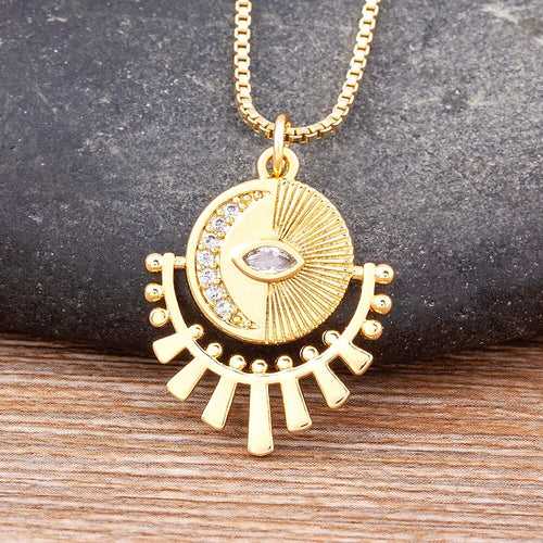 Third Eye Necklace Gold