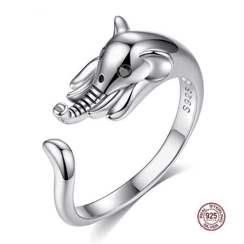 Silver Elephant Ring