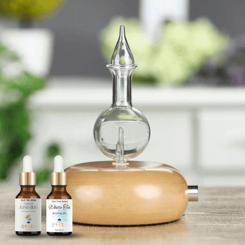 Wood Nebulizer Waterless Aromatherapy (With 2 oils)