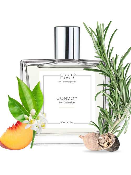 EM5™ Convoy Perfume for Men | Eau De Parfum Spray | Citrus Fresh Marine Fragrance Accords | Luxury Gift for Him | Sizes Available: 50 ml / 15 ml