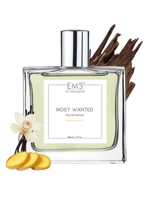 EM5™ Most Wanted Perfume for Men | Eau de Parfum Spray | Vanilla Woody Warm Spicy Fragrance | Luxury Gift for Him | Sizes Available: 50 ml / 15 ml