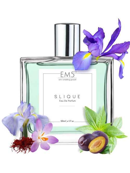 EM5™ Slique Perfume for Women | Eau De Parfum Spray | Fruity Amber Earthy Fragrance Accords | Luxury Gift for Her | Sizes Available: 50 ml / 15 ml