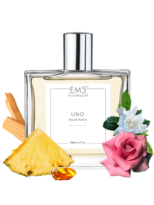 EM5™ Uno Unisex Perfume | Eau De Parfum Spray for Men & Women | Citrus Fresh Woody Fragrance Accords | Luxury Gift for Him / Her | Sizes Available: 50 ml / 15 ml