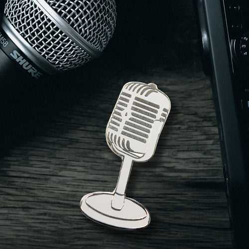 Microphone Lapel Pin