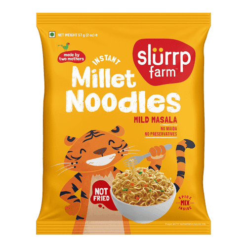 Mild Masala - Instant Millet Noodles (For Little Ones, LOW SPICE LEVEL)