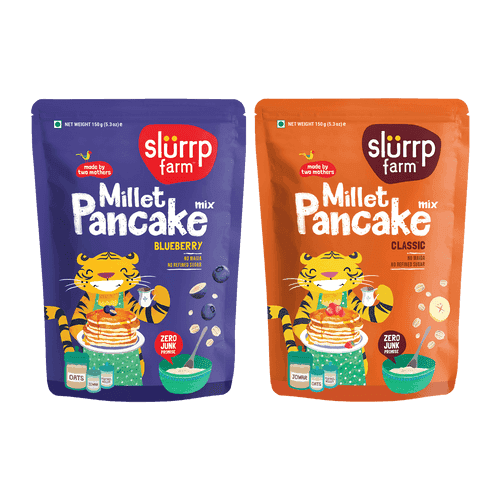 Blueberry & Classic Vanilla Combo: Millet Pancake (Pack of 2)