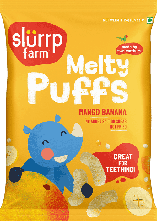 Teething Millet Puffs - Mango & Banana Flavour