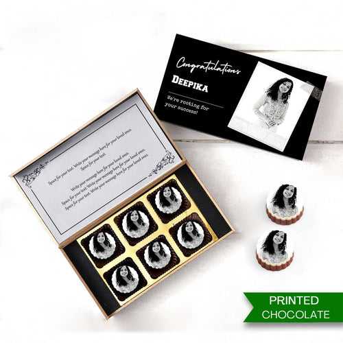 Congratulations Gifts Box of Printed Chocolates for your loved ones