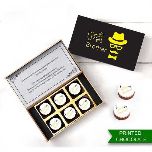 Customised Printed Chocolate Gift for Brother | Choco ManualART