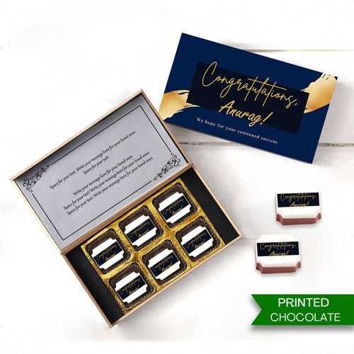 Congratulations Gifts - Printed Chocolate | CHOCO MANUAL ART