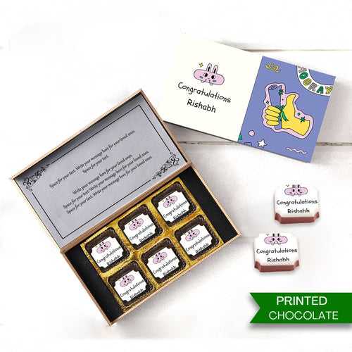 Send/Buy Personalised Messages Chocolate For Congratulations