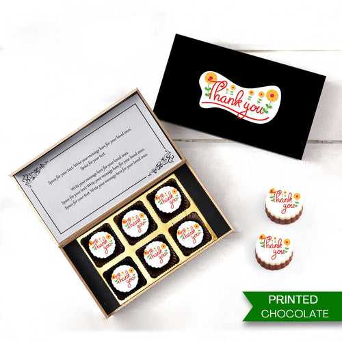 Thank You Gift Idea | Buy Personalised Chocolate with Photo Name Messages Print on them
