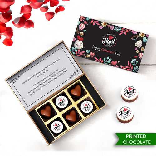 Happy Valentine's Day Lovely Heart Chocolate Box