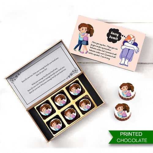 Personalised Messages Chocolate Sorry Gift Box | Chocolates Gifts