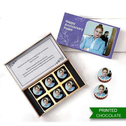 Buy Anniversary Personalised Chocolate Gift Online | Choco ManualART