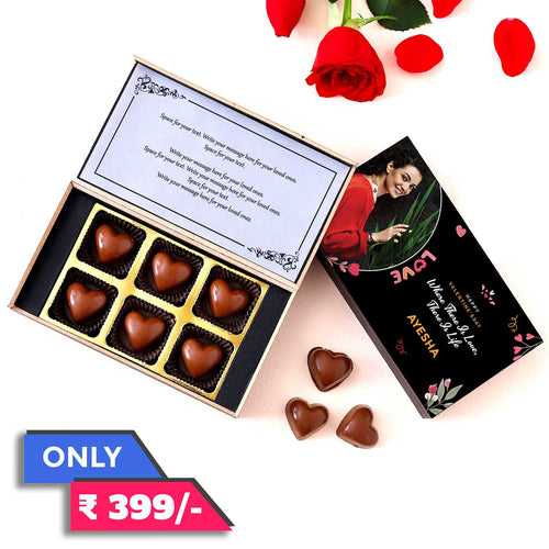 Love Theme Personalised Valentine's Chocolate Box