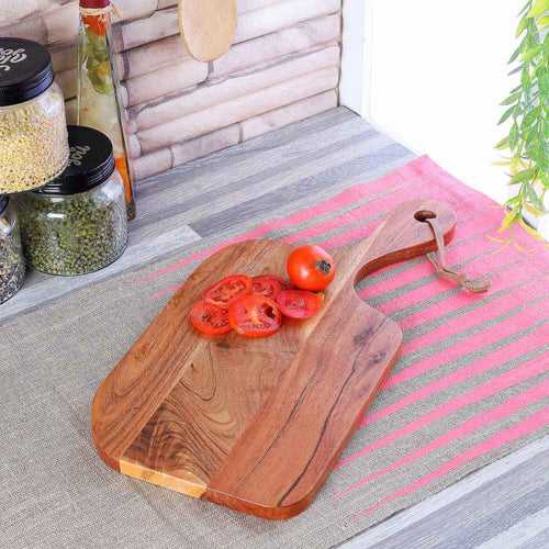 Solid Wood Bottle Neck Chopping Board