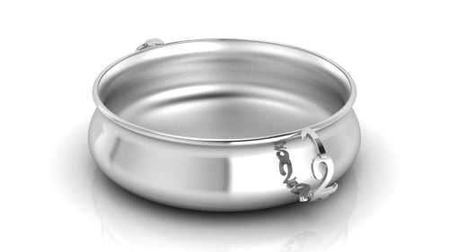 Silver Bowl for Baby and Child - 123 Feeding Porringer