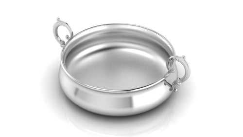 Silver Bowl for Baby and Child - Victorian Feeding Porringer