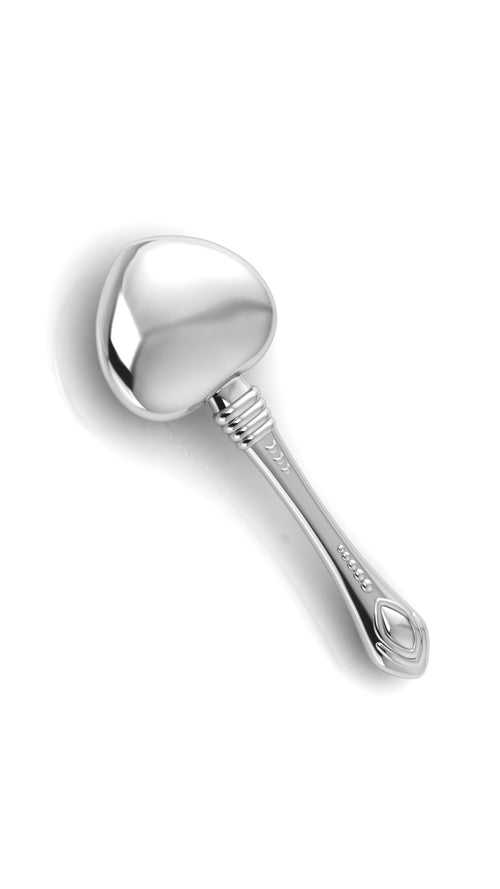 Silver Heart Baby Rattle